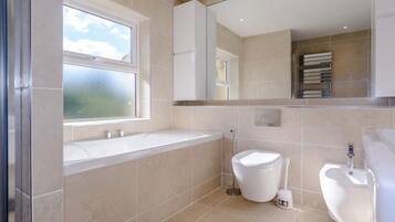 Bathwick Hideaway | Bathroom | Hair dryer, towels, soap, shampoo