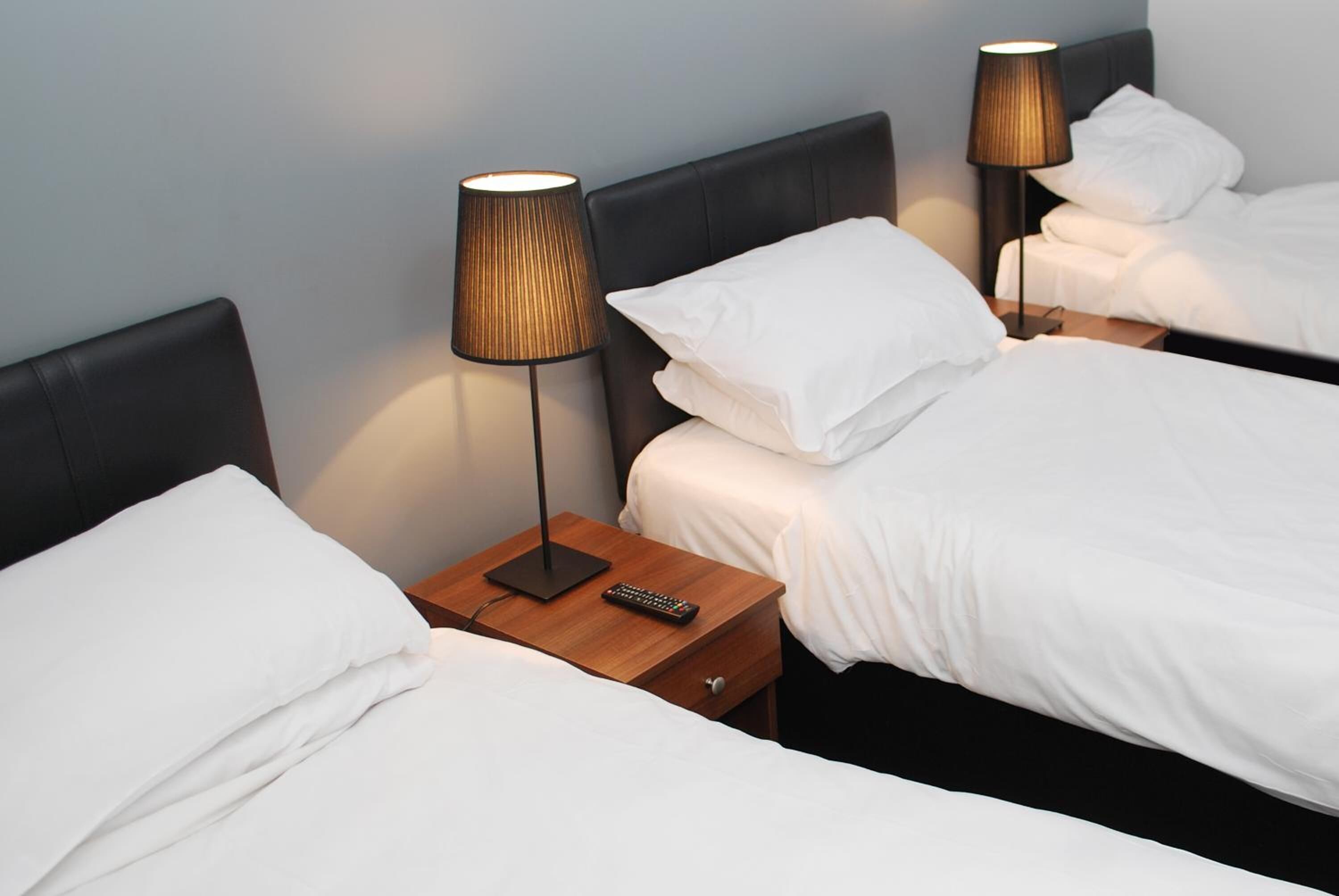 individually decorated, individually furnished, laptop workspace