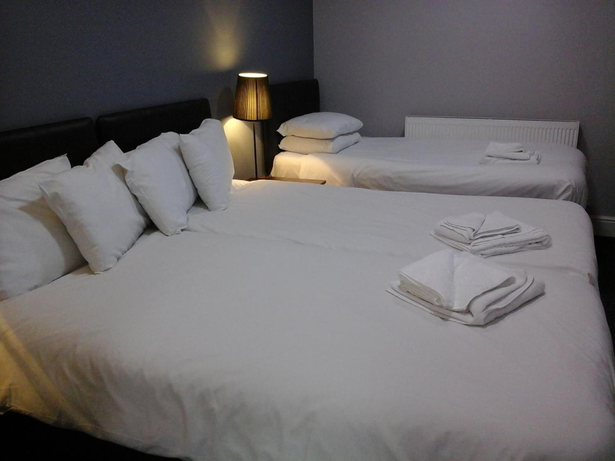 individually decorated, individually furnished, laptop workspace