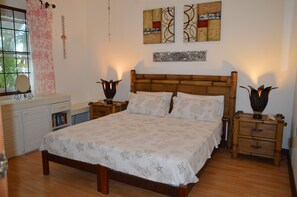 1 bedroom, in-room safe, iron/ironing board, travel cot