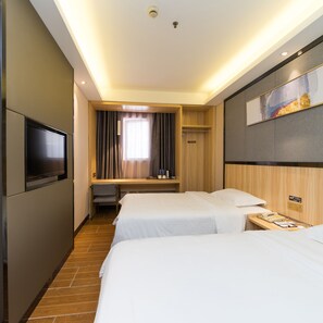 Elite Twin Room, Non Smoking | Blackout drapes, free WiFi, bed sheets - Wenxin Hotel Gangding (Guangzhou)