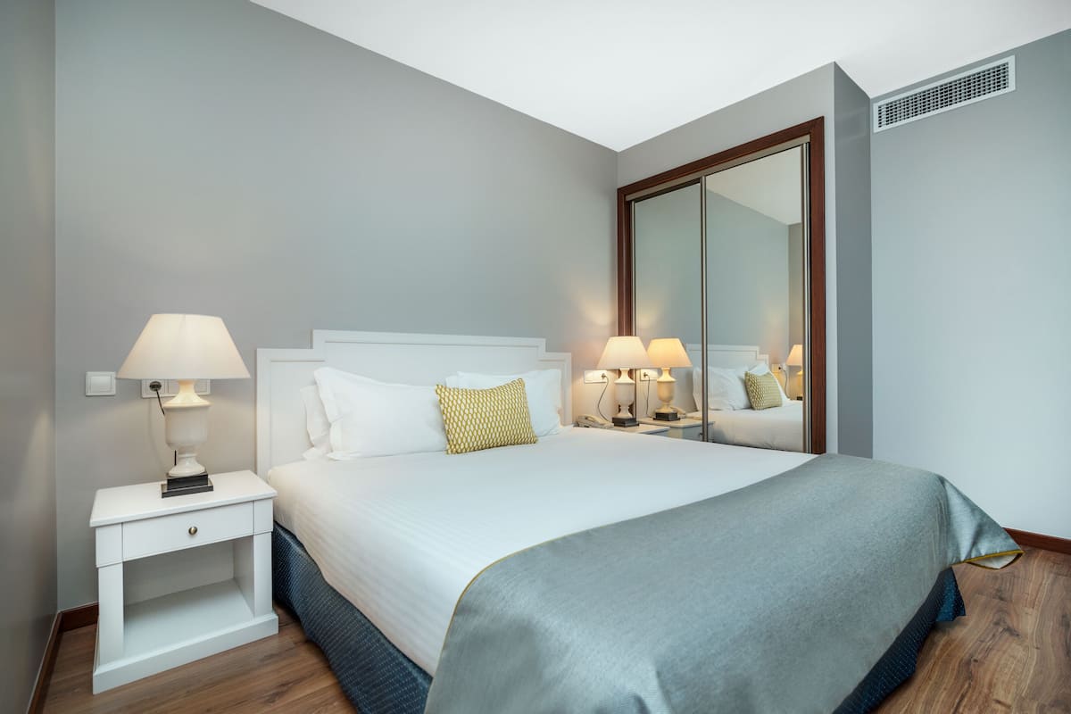 Maisonnette, 1 slaapkamer | 1 slaapkamer, hypoallergeen beddengoed, een minibar