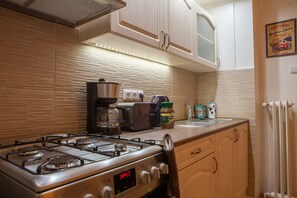 Fridge, microwave, oven, stovetop - Beauty Apart Right In The Center (Prague)