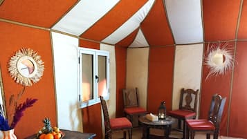 Luxury Tent | Down comforters, Select Comfort beds, individually decorated