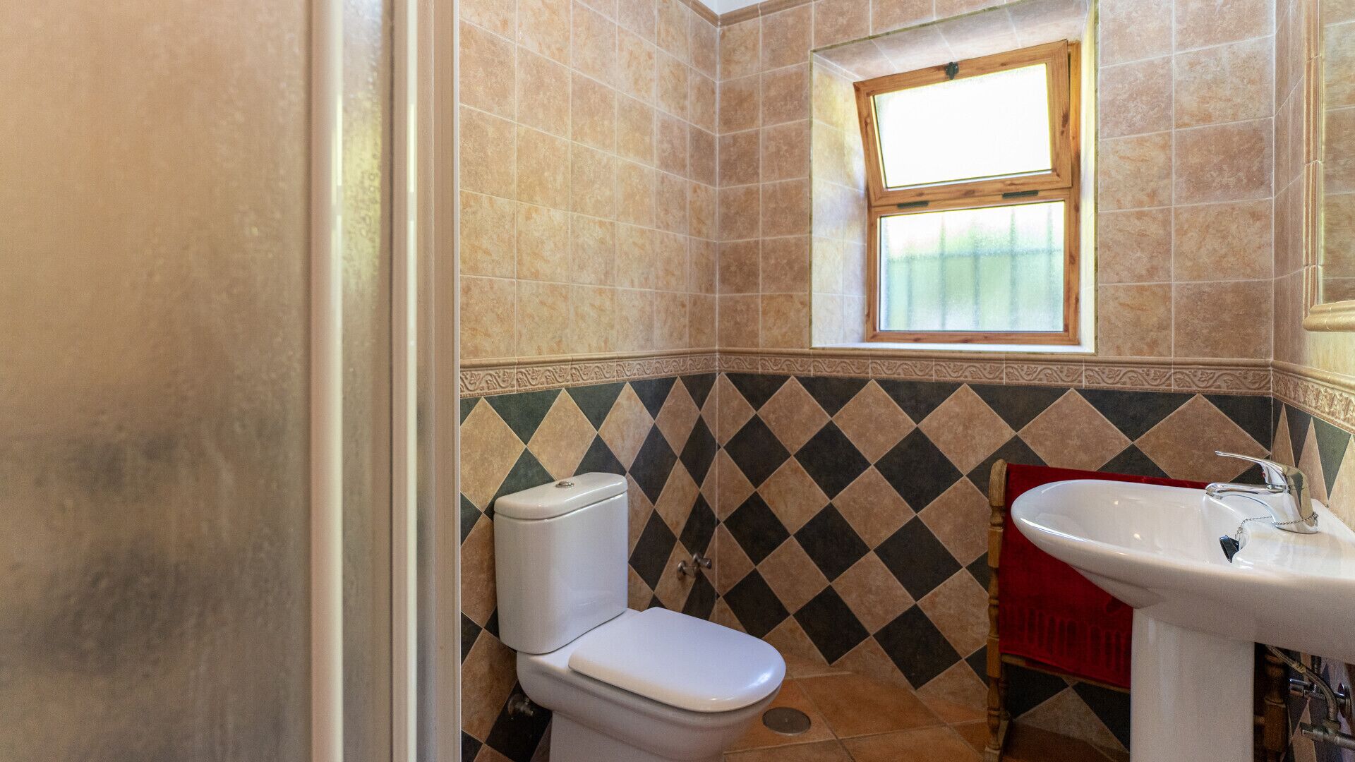 Douche, serviettes fournies