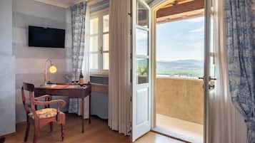 Ropa de cama de alta calidad y minibar