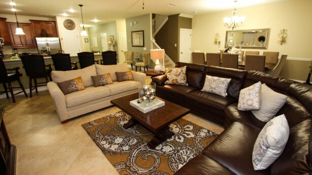 TV, video game console, DVD player, table football - Beautiful 8 Bedroom 5 Bath Pool Home With Movie Theater (Davenport)