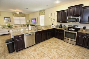 House | Private kitchen - Gorgeous 9 Bedroom Pool Home Sleeps up to 24 People (Davenport)