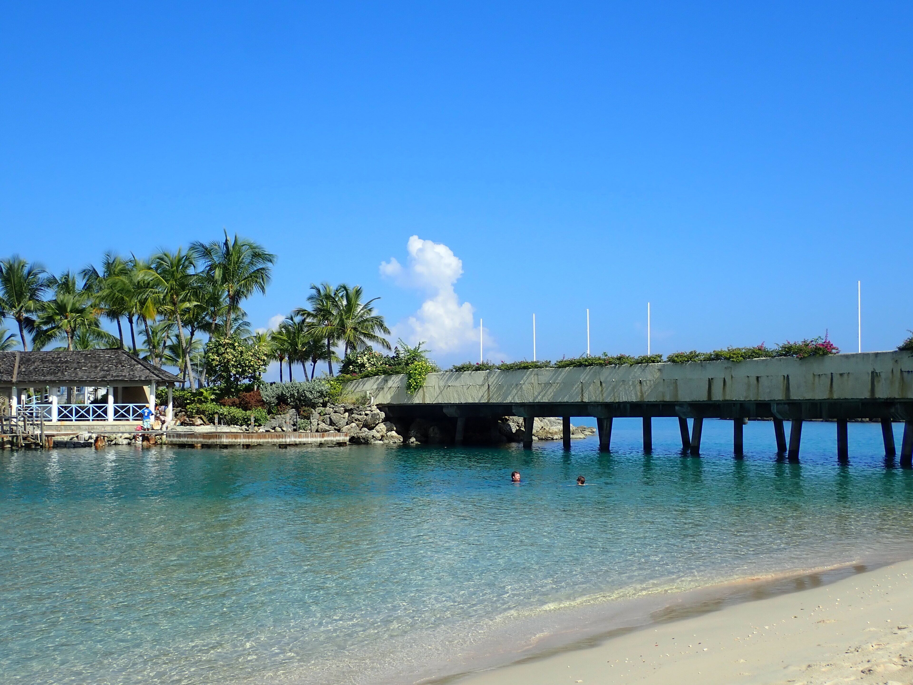 Chaises longues, serviettes de plage