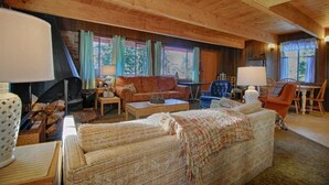 House, Multiple Beds (Classic Tahoe Bunkhouse Style Cabin #) | Living room | Flat-screen TV, fireplace, DVD player - Classic Tahoe Bunkhouse Style Cabin #193 (Kings Beach)