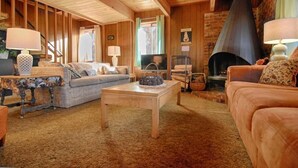 House, Multiple Beds (Classic Tahoe Bunkhouse Style Cabin #) | Living room | Flat-screen TV, fireplace, DVD player - Classic Tahoe Bunkhouse Style Cabin #193 (Kings Beach)