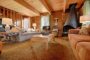 House, Multiple Beds (Classic Tahoe Bunkhouse Style Cabin #) | Living room | Flat-screen TV, fireplace, DVD player - Classic Tahoe Bunkhouse Style Cabin #193 (Kings Beach)