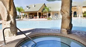 Outdoor pool, a heated pool - Superb 4 Bedroom 3 Bath Paradise Palms Resort Town Home (Kissimmee)