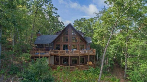 Exterior - Above and Beyond- Pet Friendly | Screened Porch | Outdoor Fireplace (Blue Ridge)