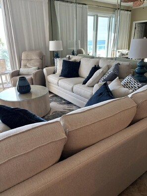 TV, DVD player, stereo