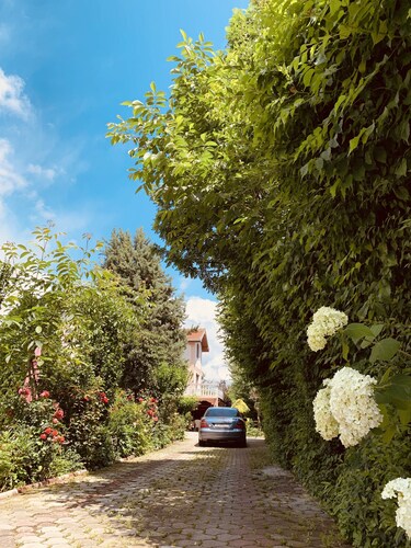Herrliche Villa mit grosser Terrasse grossem Umschwung. 