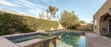 Una piscina riscaldata