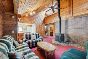 تلفزيون، مدفأة، كُتُب