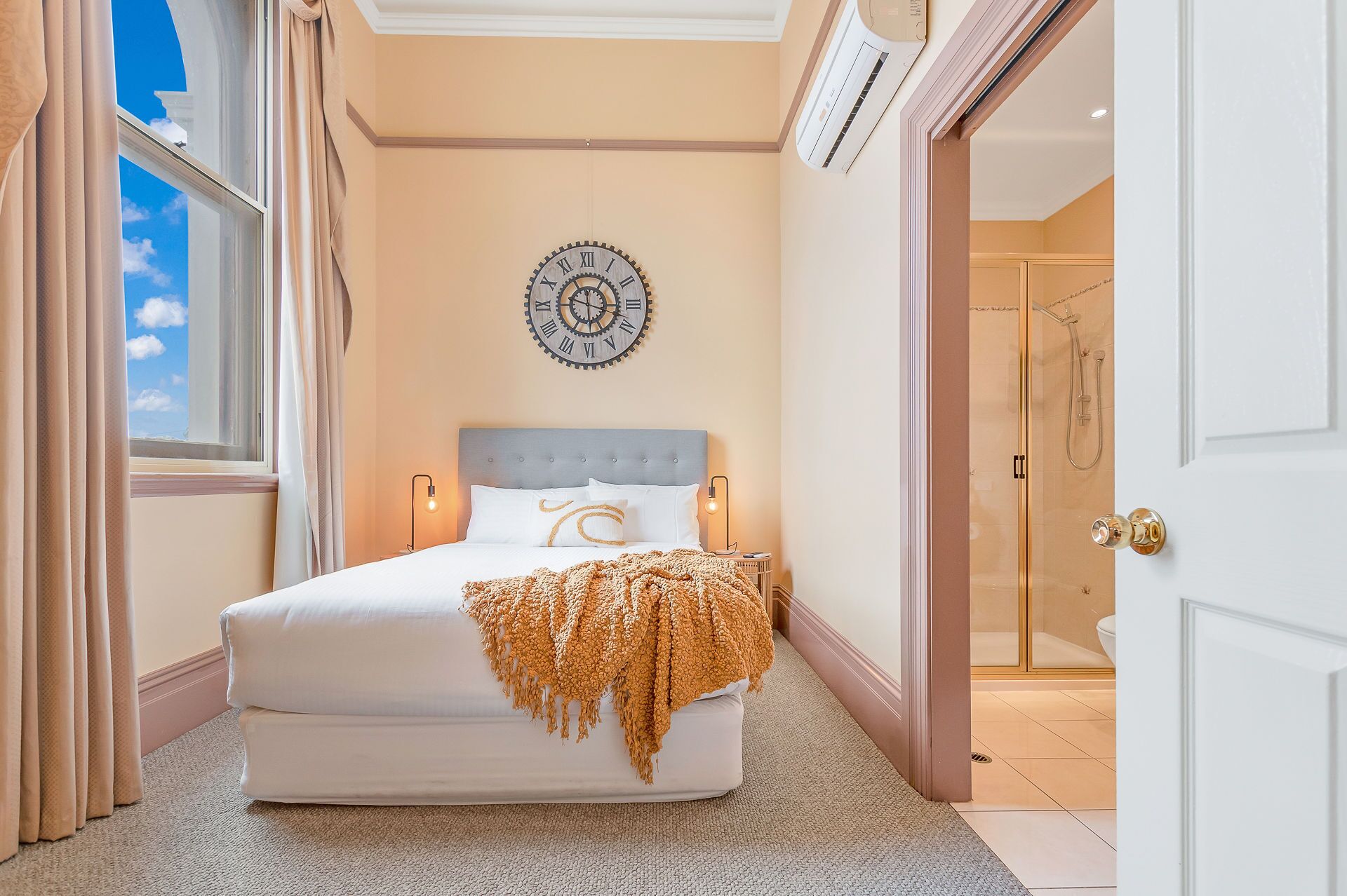 Exchange Suite | Individually decorated, individually furnished, blackout drapes