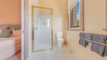 Secador de pelo, toallas