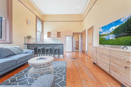 Apartment | Living area | 55-inch Smart TV with digital channels, TV