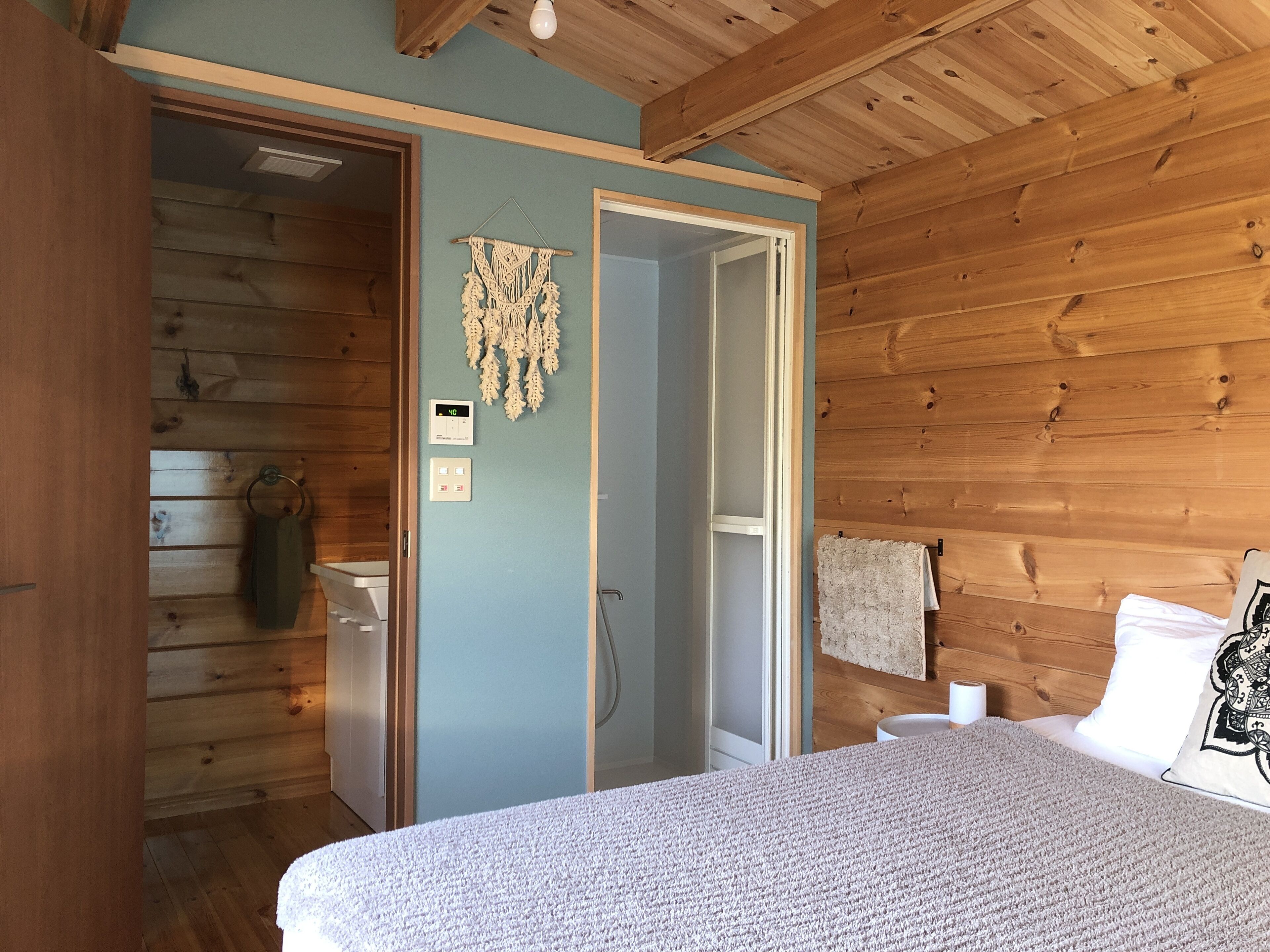 double room with private bathroom | premium bedding, desk