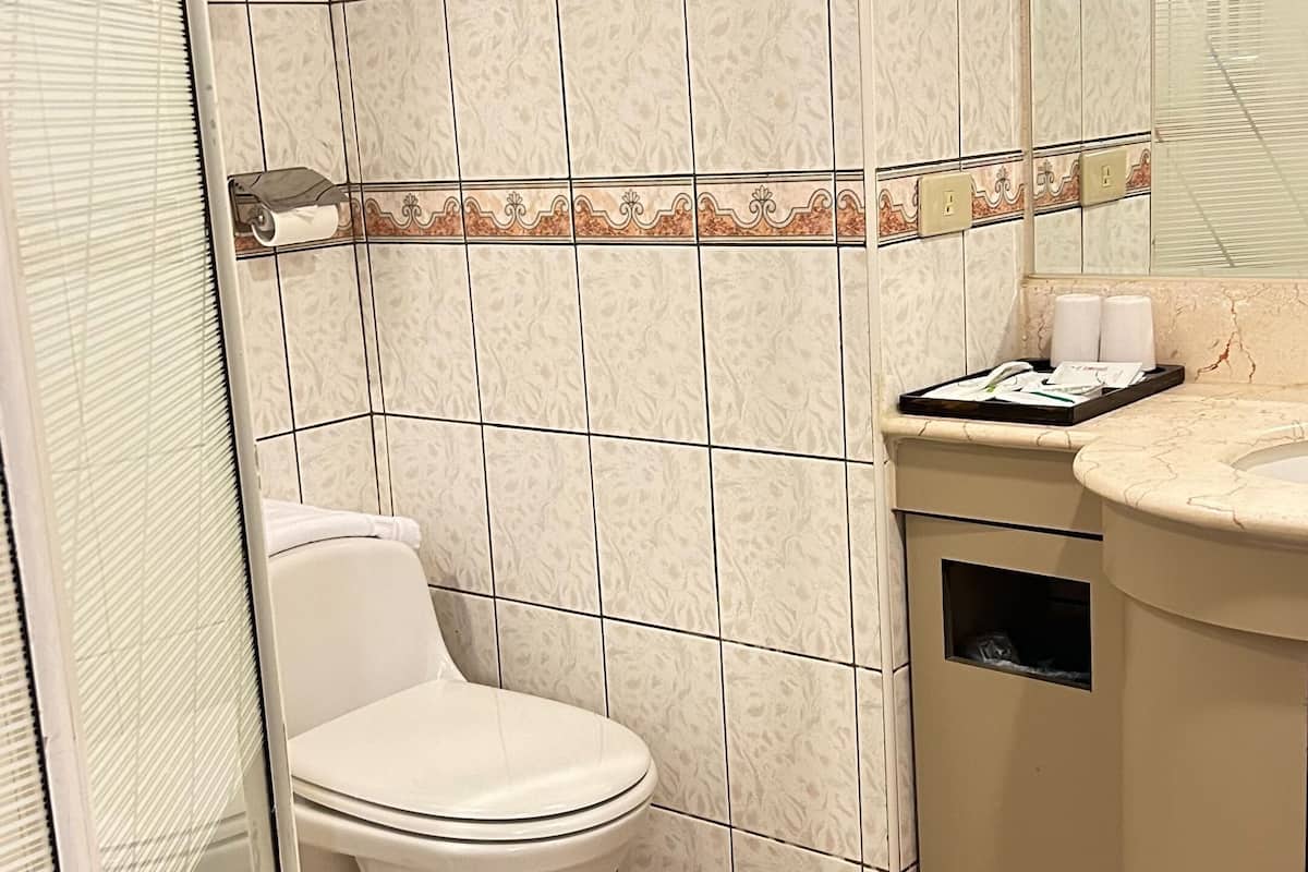 Double Room | Bathroom | Shower, free toiletries, hair dryer, slippers