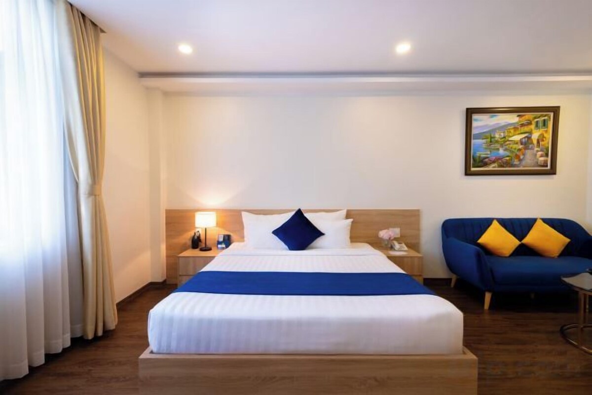 Biancheria da letto di alta qualità, minibar, una scrivania