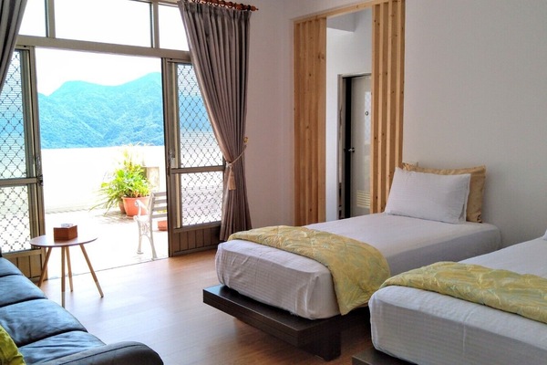 Family Quadruple Room, Multiple Beds, Mountain View | Blackout drapes, WiFi (free), bed sheets