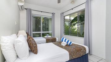 Apartemen Basic, 2 kamar tidur | Kamar mandi | Perlengkapan mandi gratis, pengering rambut, handuk, dan sabun