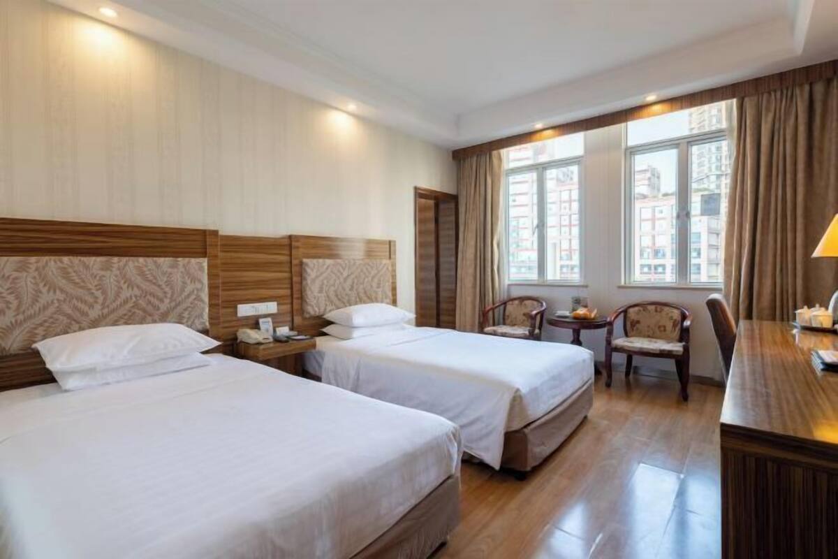 2 bedrooms, blackout drapes, free WiFi, bed sheets