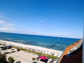 Vlak bij het strand