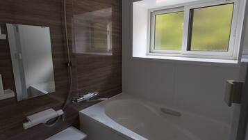 Basic House, 2 Bedrooms (TANI) | Bathroom | Combined shower/tub, hair dryer, slippers, electronic bidet