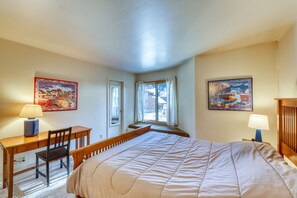 2 slaapkamers, een strijkplank/strijkijzer, wifi, beddengoed