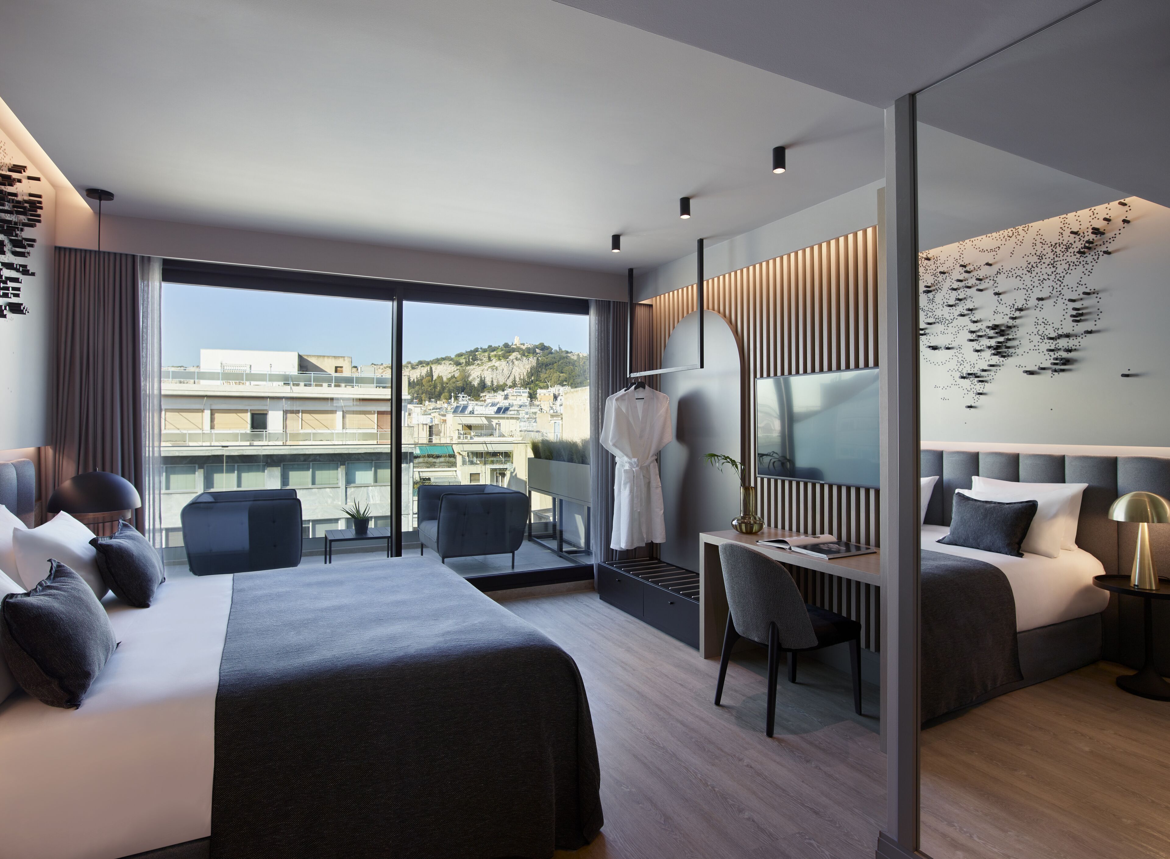 heritage hill suite with balcony and acropolis view | 1 bedroom, minibar, in-room safe, desk