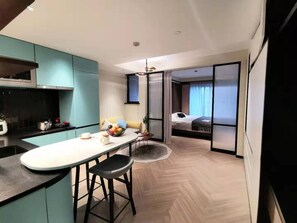 Deluxe-Doppelzimmer, Nichtraucher | Eigene Küche | Wasserkocher