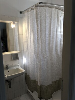 Standard Studio | Bathroom | Shower, rainfall showerhead, towels - La Casa De Dalia (Corfu)