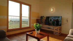 Apartment (Silvaner) | Living room | Heated floors - Weinbergshof Rickel (Kitzingen)