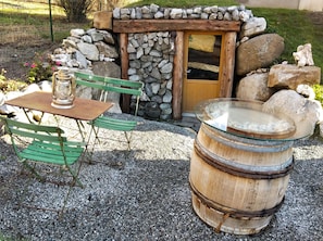 Family Quadruple Room, 2 Double Beds, Mountain View (Mine des Cristaliers) | Terrace/patio - Entre 2 Cols (Saint-Martin-sur-la-Chambre)