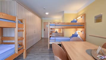 Family Room, Shared Bathroom | Desk, blackout drapes, soundproofing, cribs/infant beds