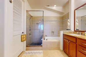 Hair dryer, towels