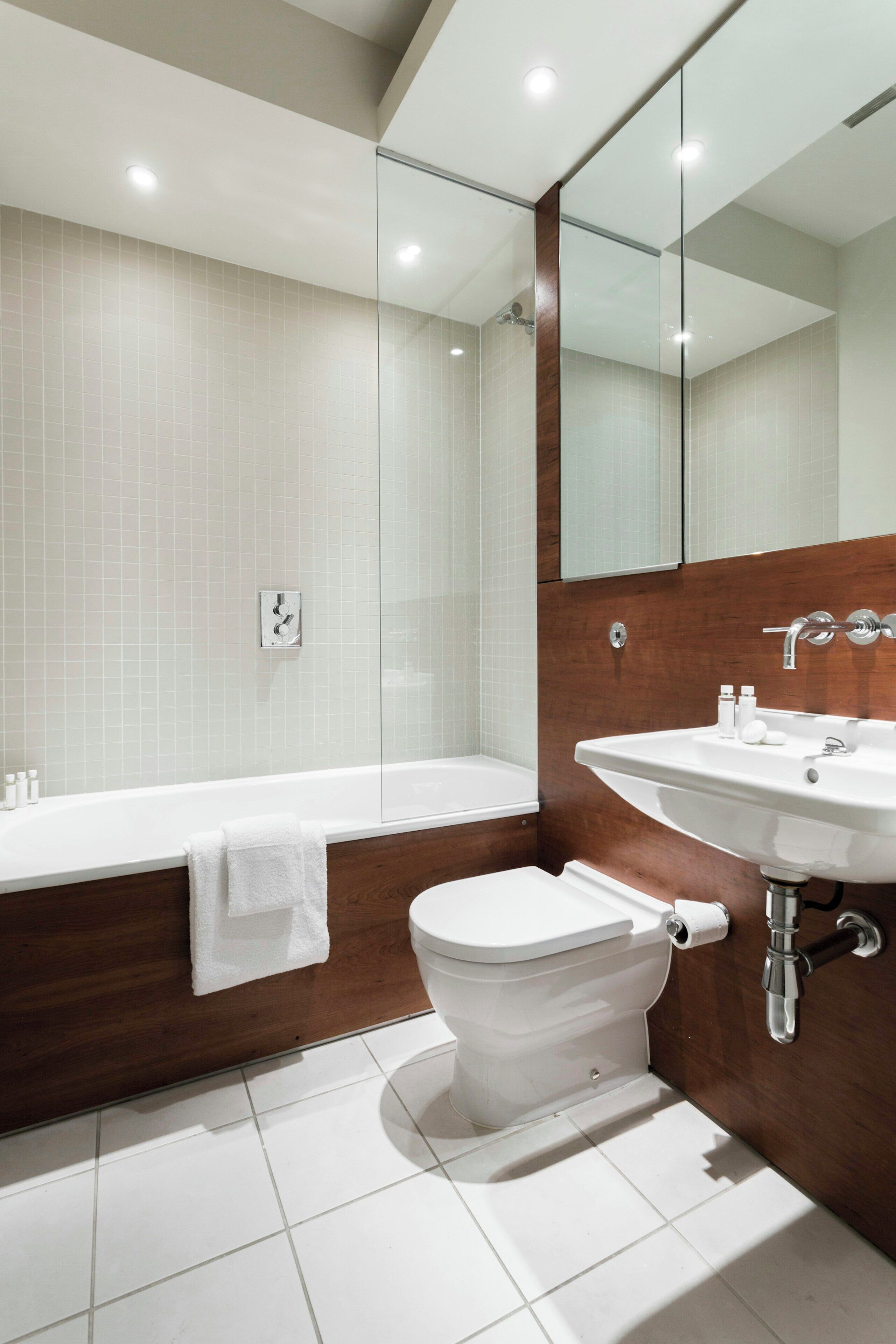 Apartment (2 Bedrooms) | Bathroom | Separate tub and shower, towels