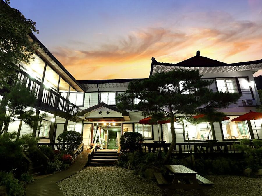 Front of property - evening/night