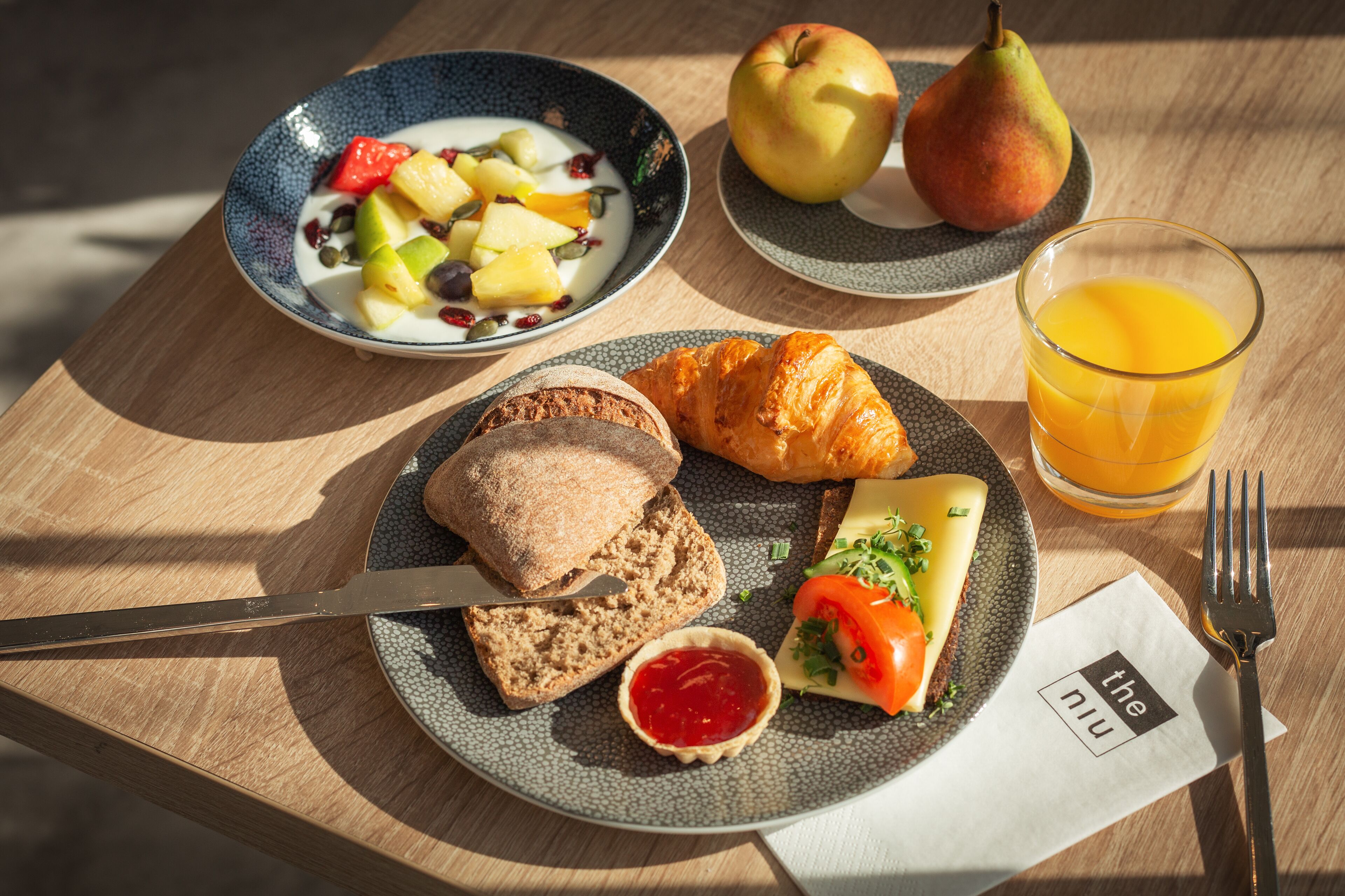 daily buffet breakfast (eur 19.00 per person)