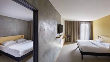 Standard Suite, 2 Double Beds, Connecting Rooms (Family) | Desk, blackout drapes, soundproofing, free WiFi