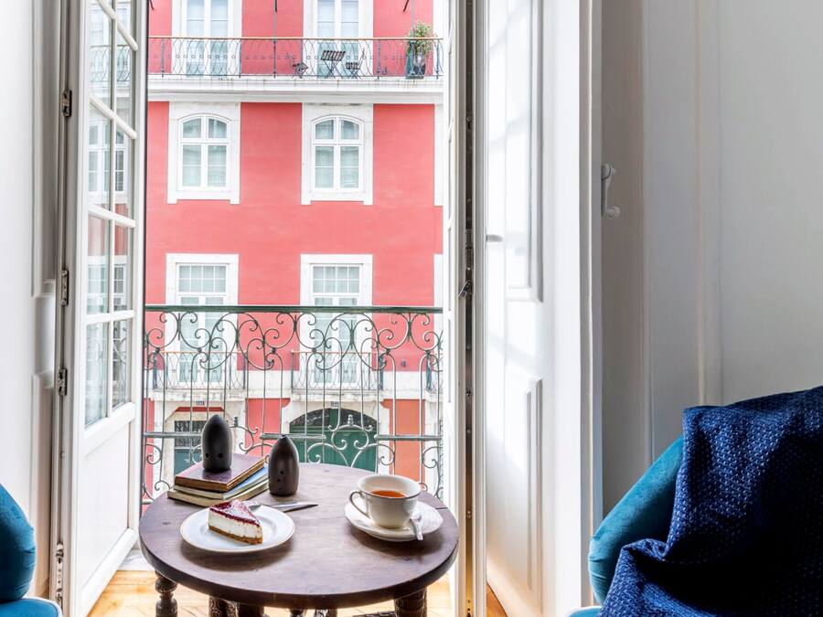 Romantische Twin kamer | Uitzicht vanaf balkon