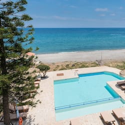 Seasonal outdoor pool, pool umbrellas, pool loungers