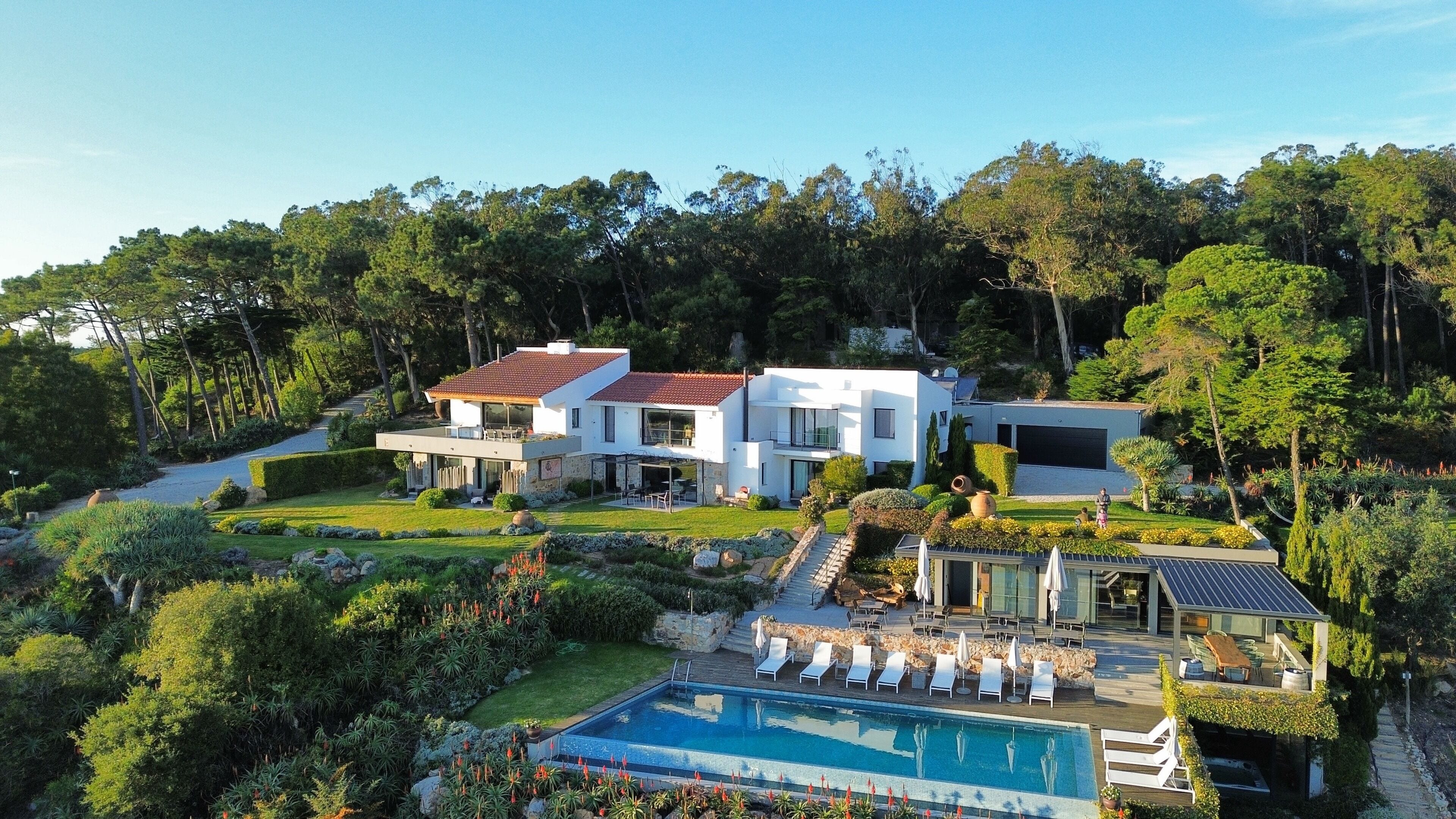 Luxury country house, 2 bedrooms, sea view (Panorama Residence) | Opholdsområde | Fladskærms-tv