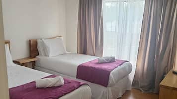 Classic-Zweibettzimmer, 1 Schlafzimmer | Verdunkelungsvorhänge, Bettwäsche