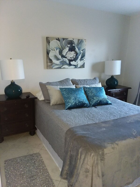 Individually decorated, individually furnished, iron/ironing board